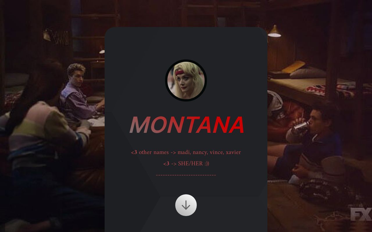 Carrd profile picture for @montanaa
